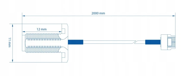 Przedłużacz SMA Teltonika Networks M32XM2F-002, PR2VM20M