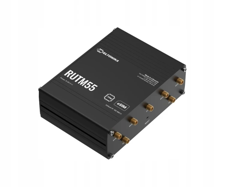 Router 5G przemysłowy Teltonika RUTM55 3.4 Gbps, Dual SIM, RS232/RS485,VPN