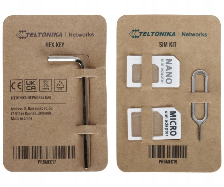 Router 5G przemysłowy Teltonika RUTM55 3.4 Gbps, Dual SIM, RS232/RS485,VPN