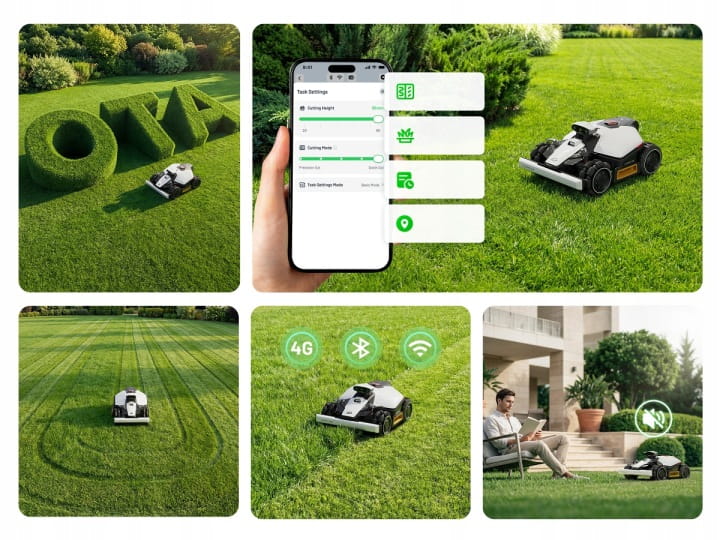 Mammotion LUBA Mini 2 AWD 1000 – robot koszący AI Vision bez kabla anteny