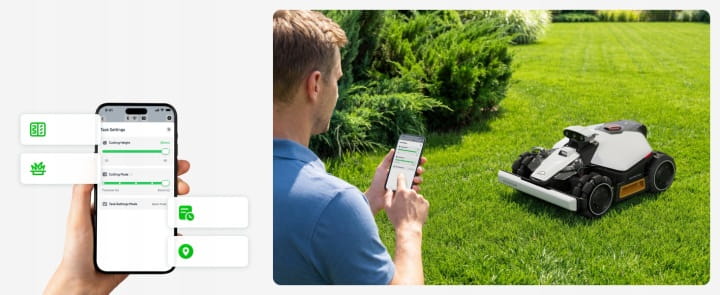 Mammotion LUBA Mini 2 AWD 1000 – robot koszący AI Vision bez kabla anteny
