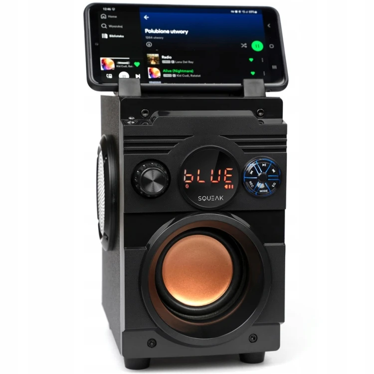 SQUEAK SQ1001 GŁOŚNIK PRZENOŚNY BT 18W FM MP3 USB SD GŁOSNIK BLUETOOTH