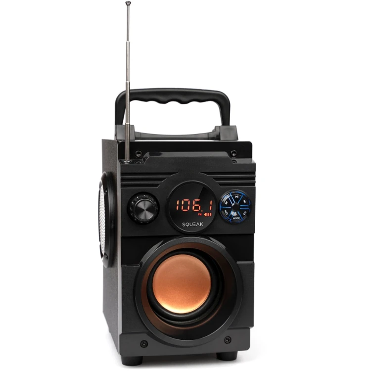 SQUEAK SQ1001 GŁOŚNIK PRZENOŚNY BT 18W FM MP3 USB SD GŁOSNIK BLUETOOTH