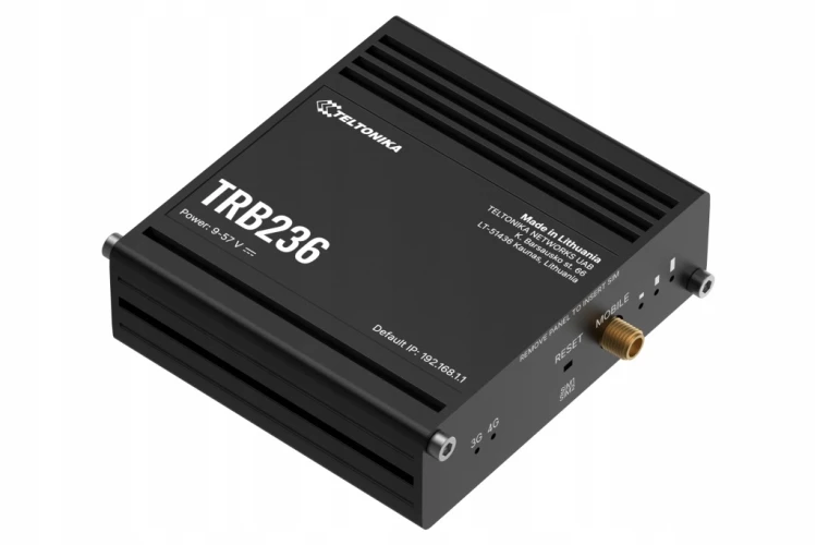 Teltonika TRB236000000 brama IoT LTE 450 Cat 4 RS232 RS485 Dual SIM
