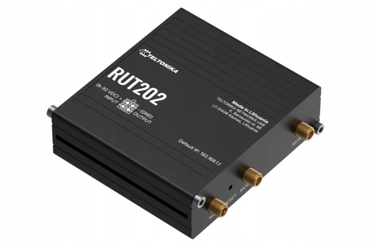 Teltonika RUT202 router LTE 4G Dual SIM WiFi przemysłowy WAN LAN