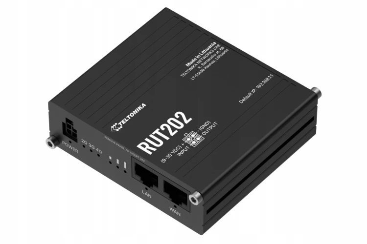 Teltonika RUT202 router LTE 4G Dual SIM WiFi przemysłowy WAN LAN