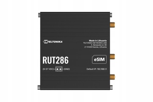 Teltonika RUT286 – przemysłowy router LTE Cat 4 4G WiFi RS232 RS485 POE