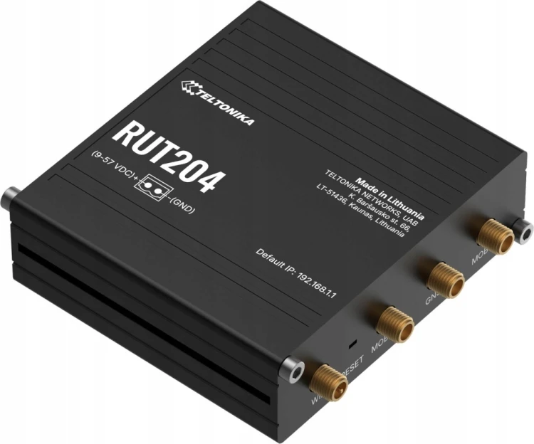 Teltonika RUT204 router 4G LTE Cat4 CAN RS232 Dual SIM GNSS