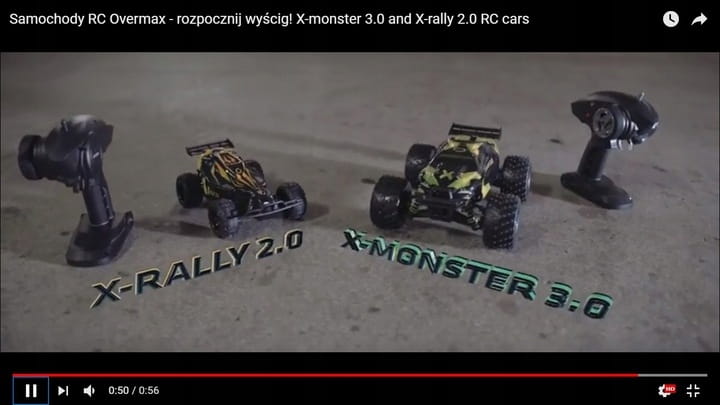 Samochód zdalnie sterowany OVERMAX X-RALLY RC DUŻY