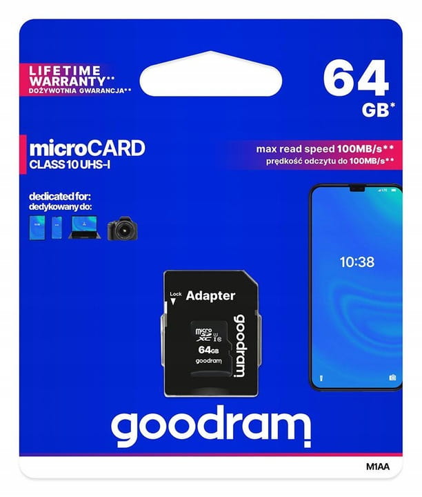 NIANIA ELEKTRONICZNA KAMERA WiFi OBROTOWA HD + 64G