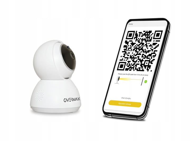 NIANIA ELEKTRONICZNA KAMERA WiFi OBROTOWA HD + 128