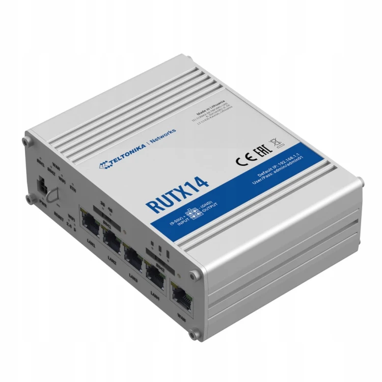 ROUTER LTE TELTONIKA RUTX14 Dual SIM 3xWAN GPS VPN