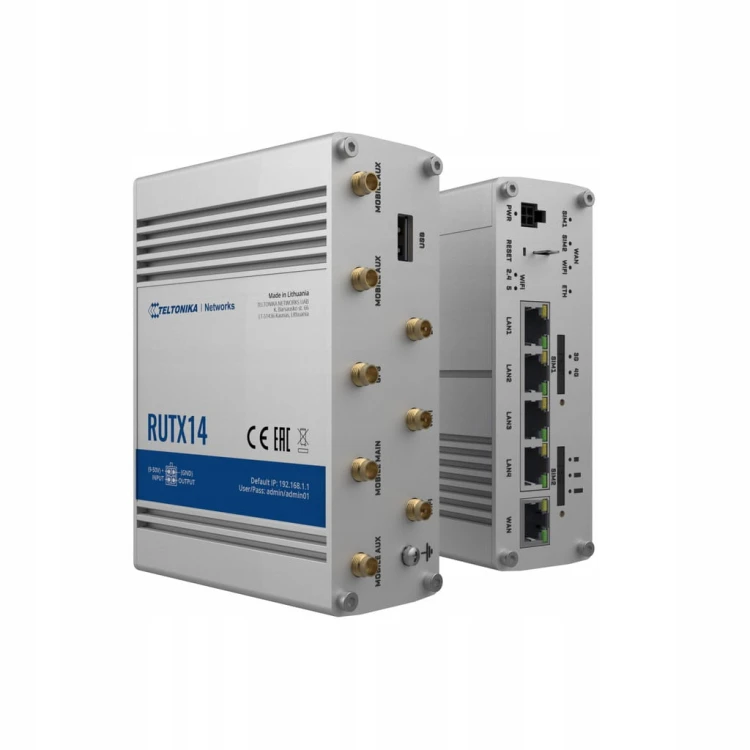 ROUTER LTE TELTONIKA RUTX14 Dual SIM 3xWAN GPS VPN