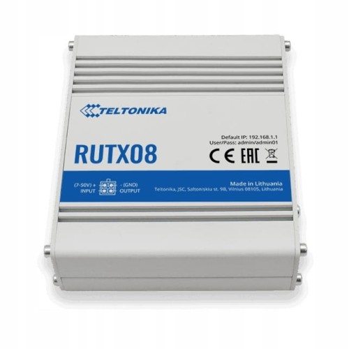 Router Teltonika RUTX08 Gigabit PoE USB VPN VLAN