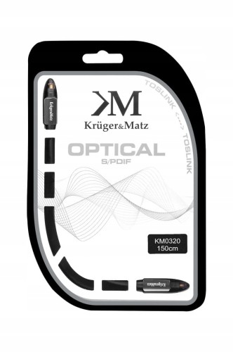 Kabel optyczny toslink S/PDIF 1.5m Kruger Matz 1,5