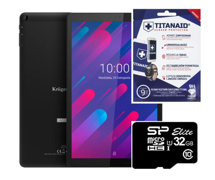 Tablet Kruger&Matz EAGLE 10 KM1070 6/128 + 32GB + Szkło