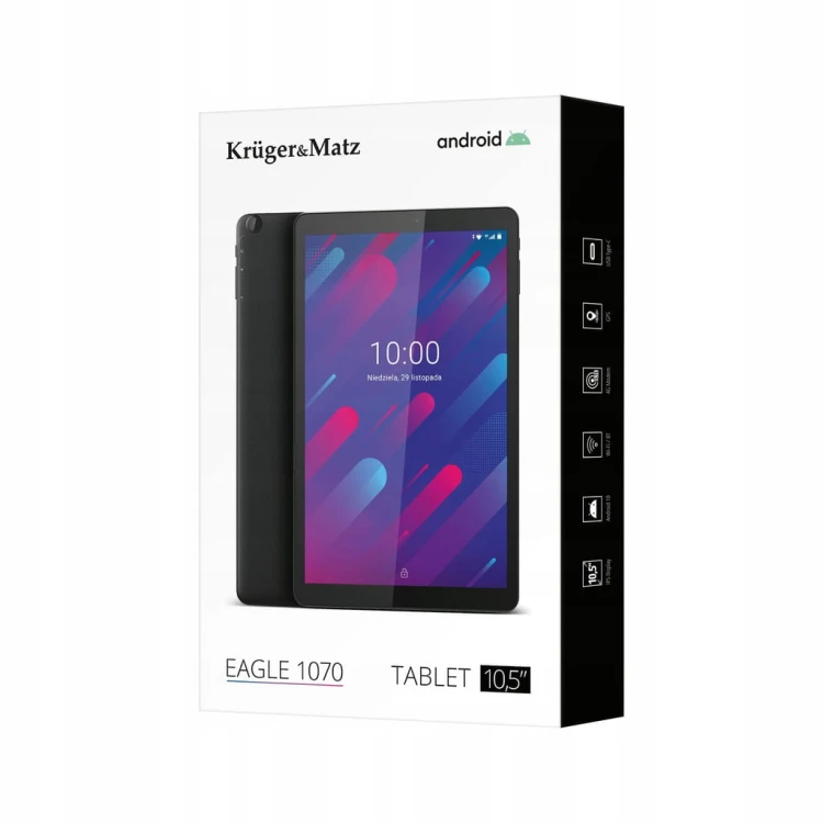 Tablet Kruger&Matz EAGLE 10 KM1070 6/128 + 128GB + Szkło