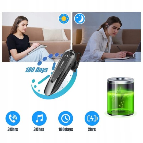 Słuchawka bluetooth Feegar BF400 PRO 30h + etui