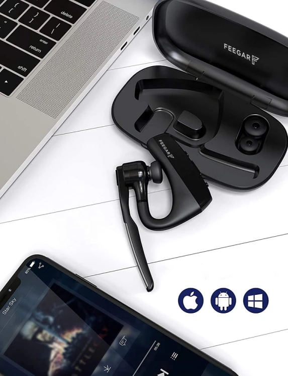 Słuchawka Bluetooth 5.1 Feegar BOND Pro 16h + Etui