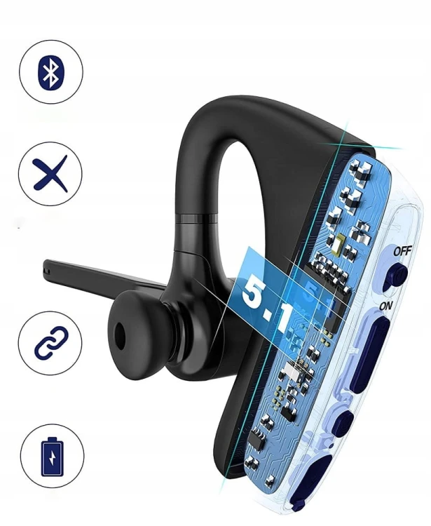 Słuchawka Bluetooth 5.1 Feegar BOND Pro 16h + Etui