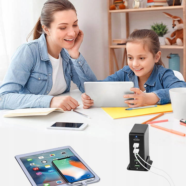 Ładowarka sieciowa Feegar Tower 86W 6x USB Typ C