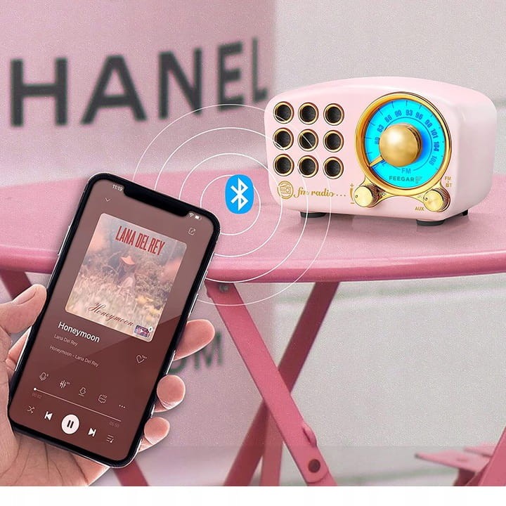 Feegar RETRO Radio FM kuchenne Bluetooth Vintage