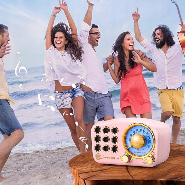 Feegar RETRO Radio FM kuchenne Bluetooth Vintage