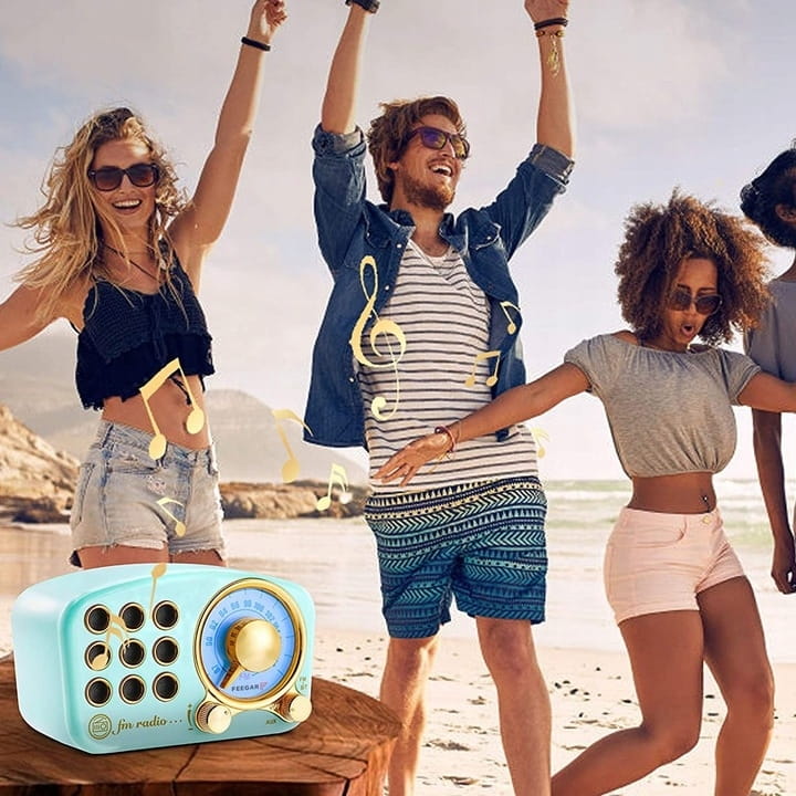 Feegar RETRO Radio FM kuchenne Bluetooth Vintage