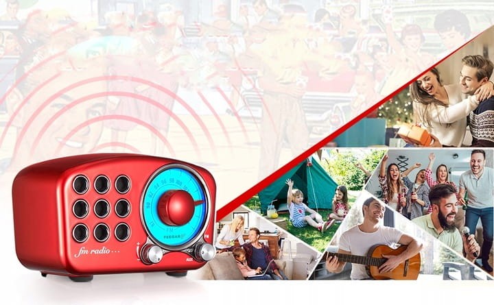 Feegar RETRO Radio FM kuchenne Bluetooth Vintage