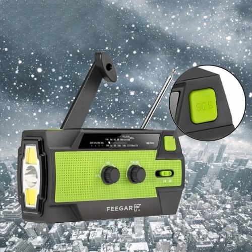 Feegar Radio FM Awaryjne Solar SOS 4000mAh Latarka OZE2 OZE 2 PRO