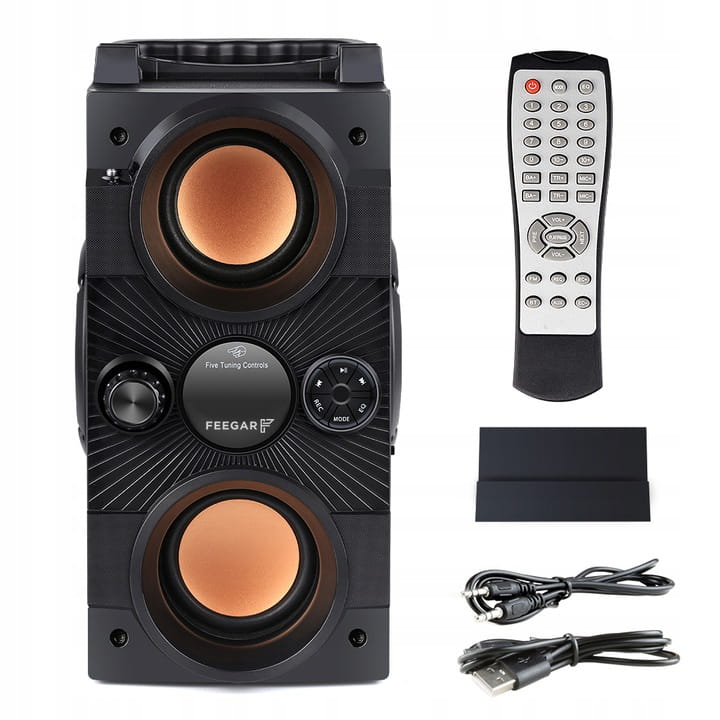Głośnik Bluetooth Feegar 4000mah Radio USB SD AUX