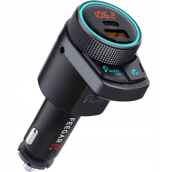 Transmiter Feegar Q300 Pro, ładowarka samochodowa