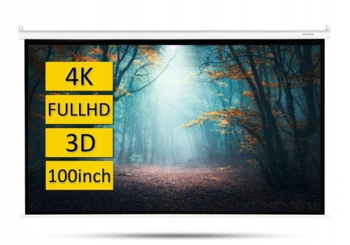 EKRAN PROJEKCYJNY OVERMAX PODWIESZANY 100 CAL DUŻY